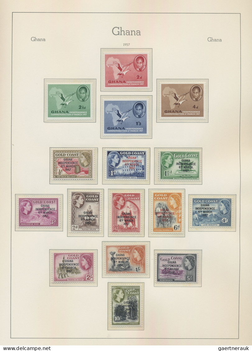 Ghana: 1957/1965, Sammlung Postfrischer/ungebrauchter Ausgaben Sowie Briefe/FDC - Ghana (1957-...)