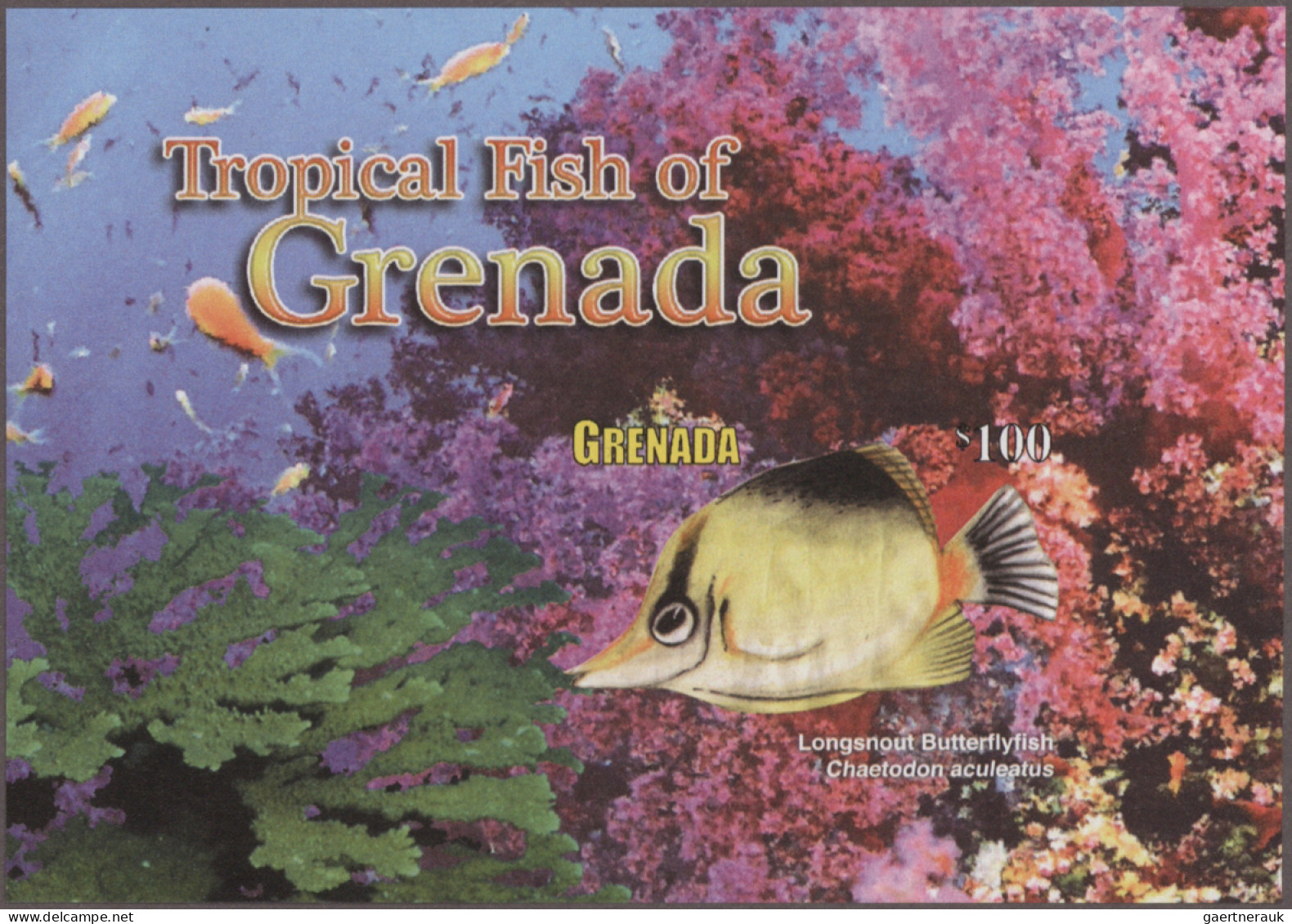 Grenada: 2000/2014. Collection containing 939 IMPERFORATE stamps and 34 IMPERFOR