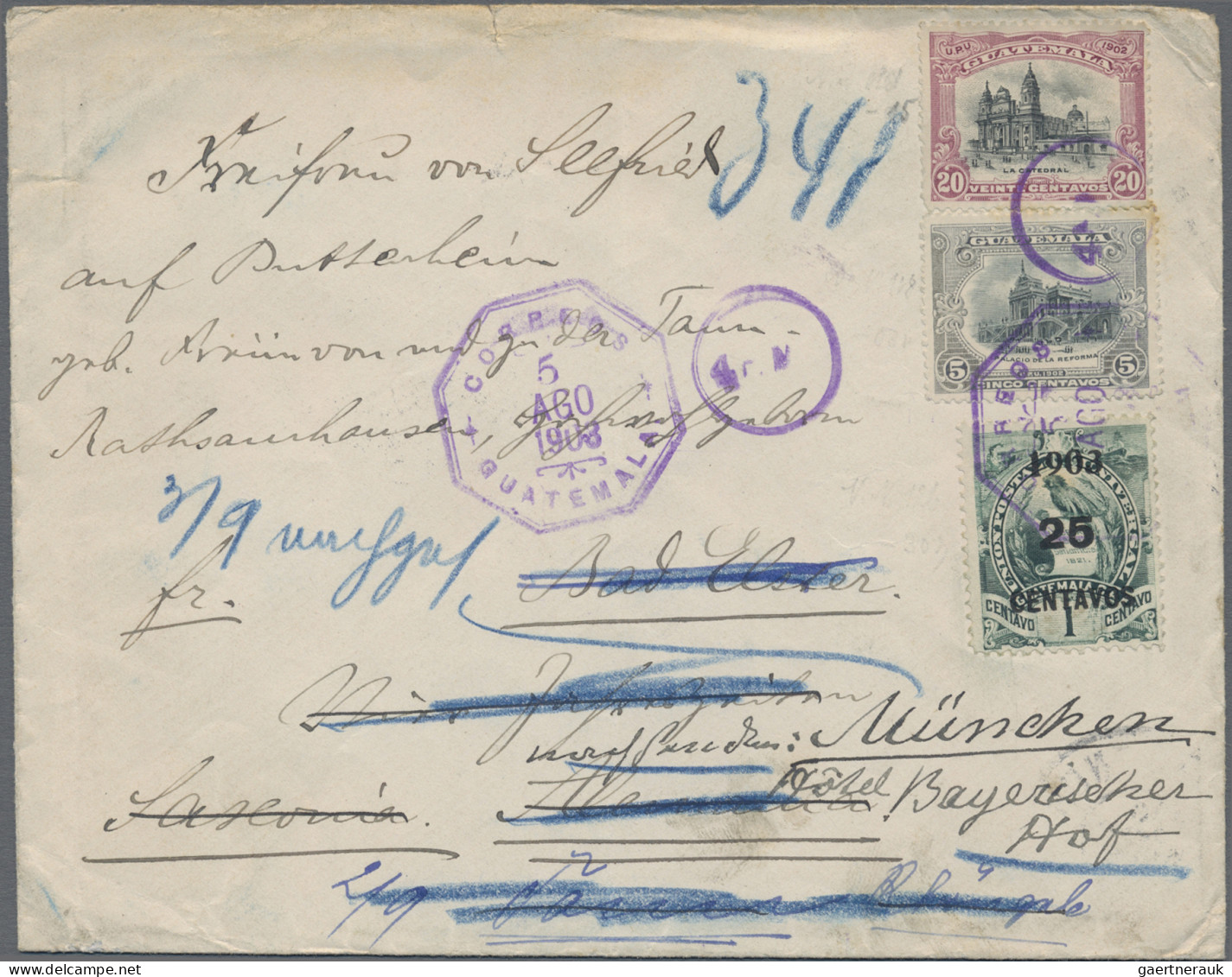 Guatemala: 1890/1960 (ca.), assortment of apprx. 117 covers/cards, thereof apprx