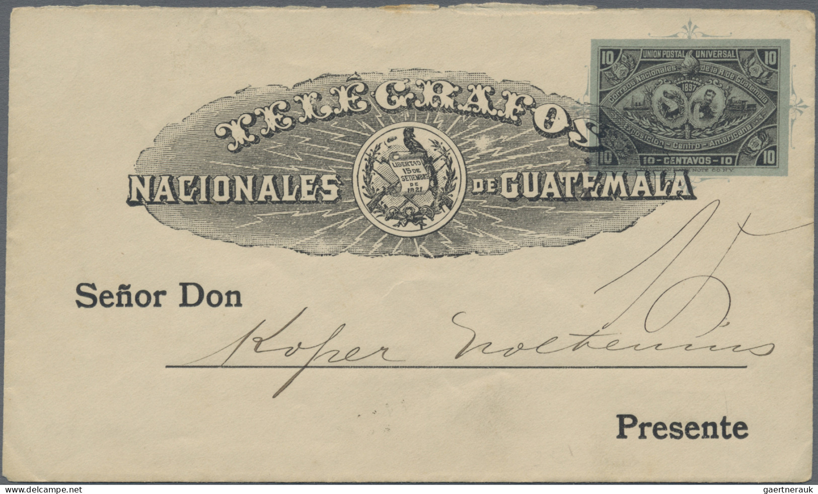 Guatemala - Postal Stationery: 1898, Telegraph&Telegrams Enevelopes, Lot Of Four - Guatemala