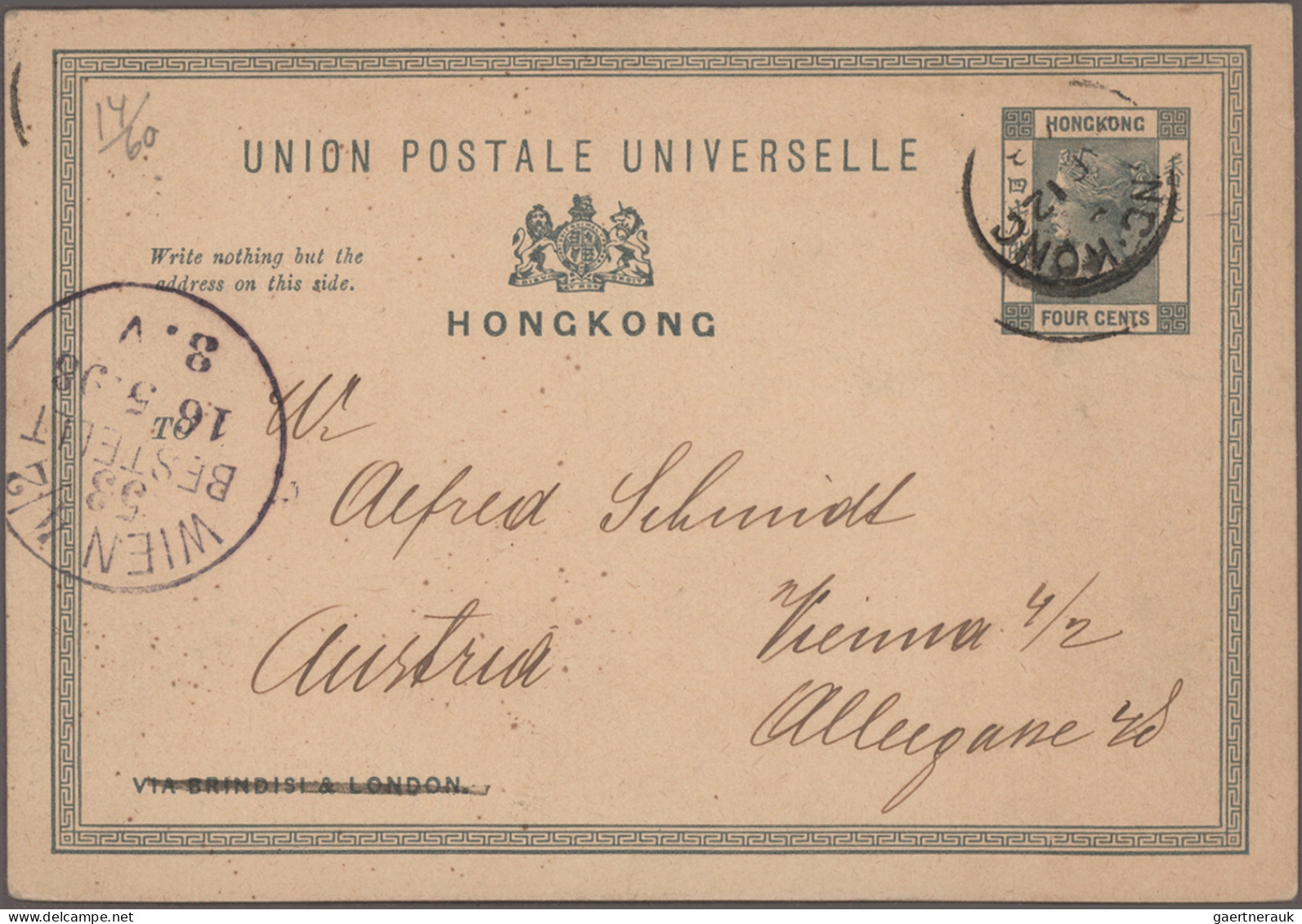 Hong Kong: 1863/1931, definitives QV-KGV, mostly used on stockcards and in stock