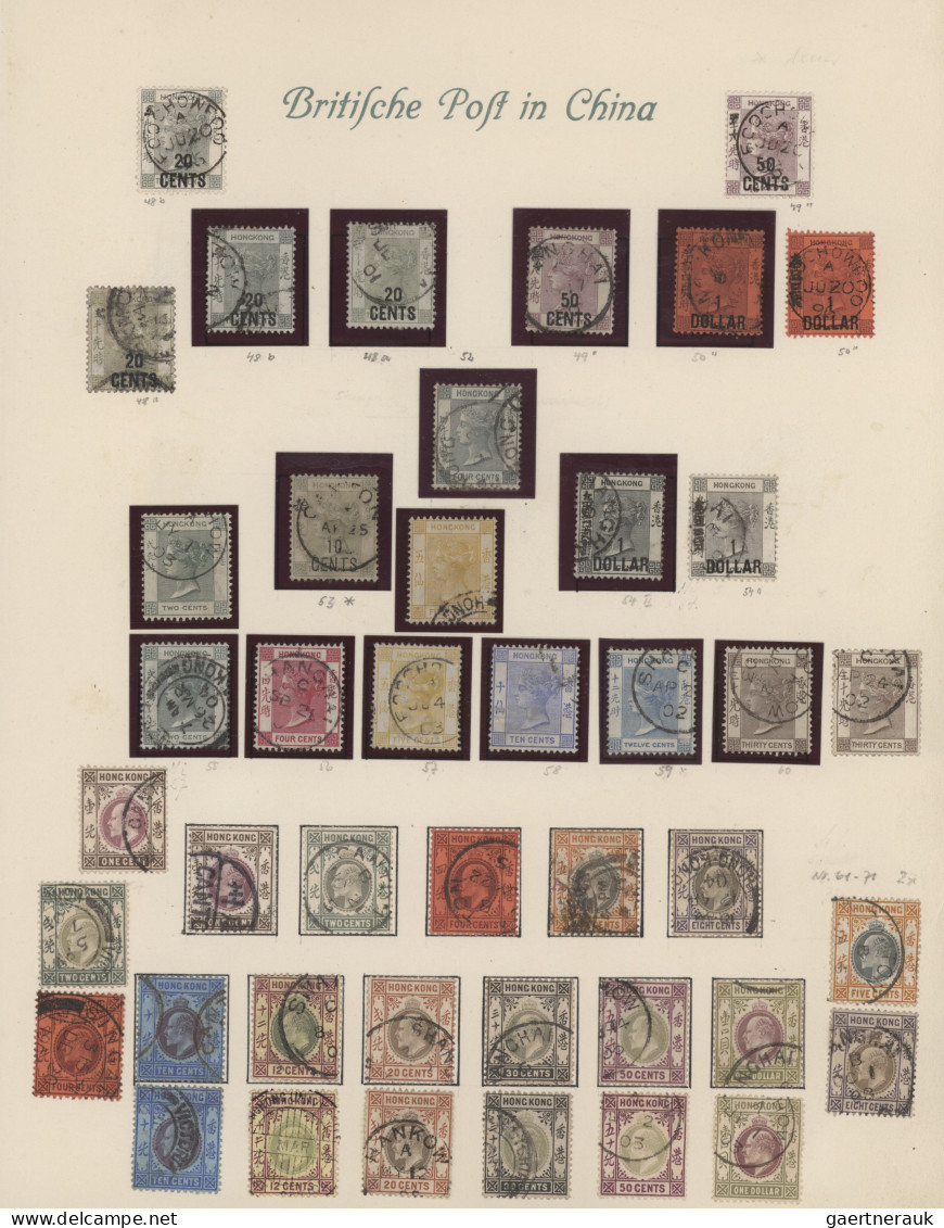 Hong Kong: 1863/1988 (approx.), Collection In Stockbook, Including The Early QV - Otros & Sin Clasificación