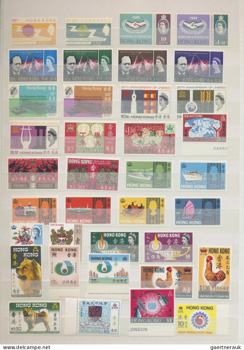 Hong Kong: 1946/2002, Mint Never Hinged MNH Collection With Definitives From QEI - Altri & Non Classificati