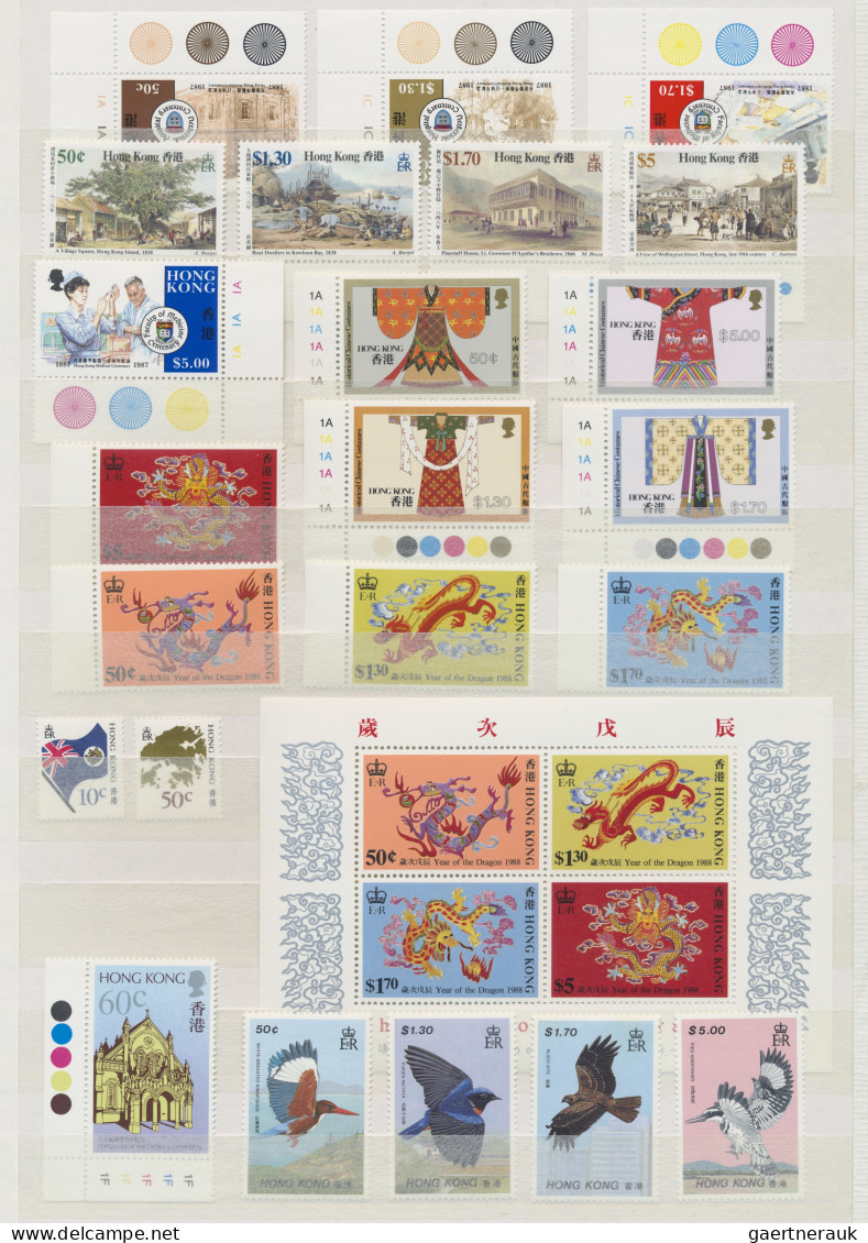 Hong Kong: 1946/2002, Mint Never Hinged MNH Collection With Definitives From QEI - Andere & Zonder Classificatie