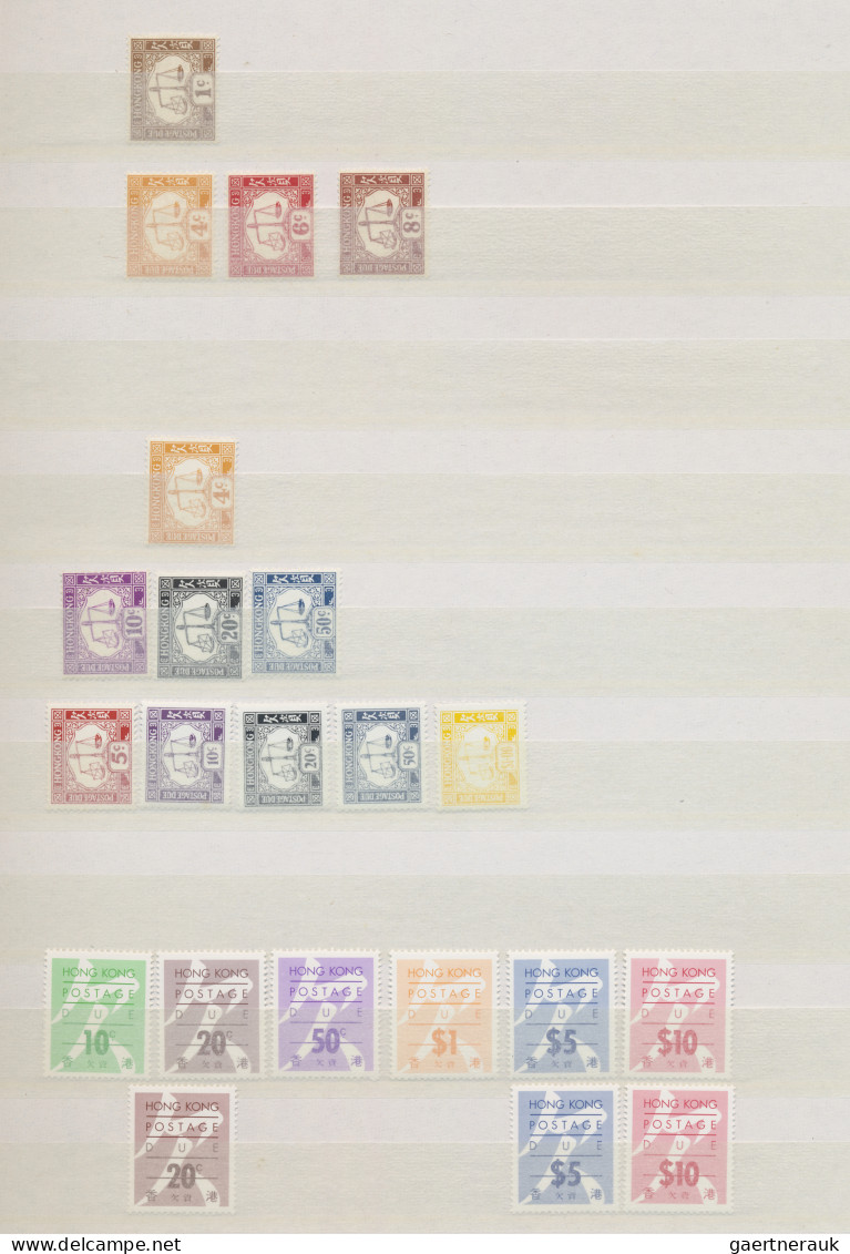 Hong Kong: 1946/2002, mint never hinged MNH collection with definitives from QEI