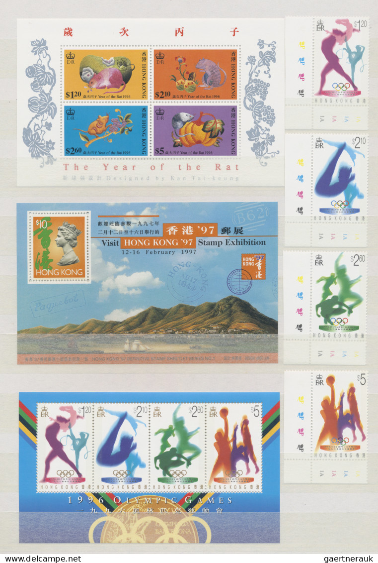 Hong Kong: 1946/2002, mint never hinged MNH collection with definitives from QEI