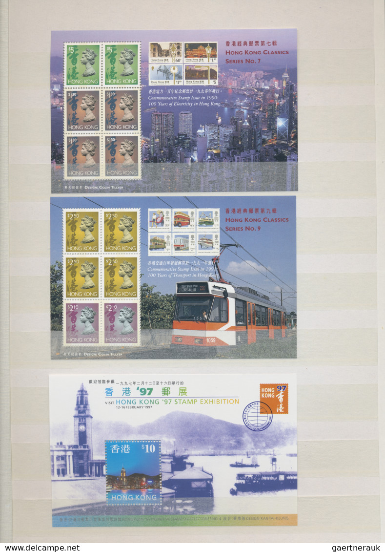 Hong Kong: 1946/2002, mint never hinged MNH collection with definitives from QEI