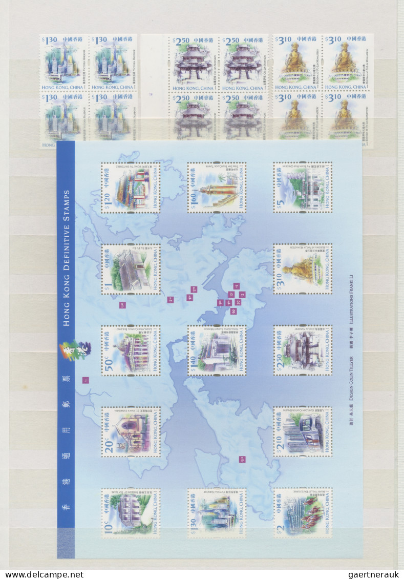 Hong Kong: 1946/2002, mint never hinged MNH collection with definitives from QEI