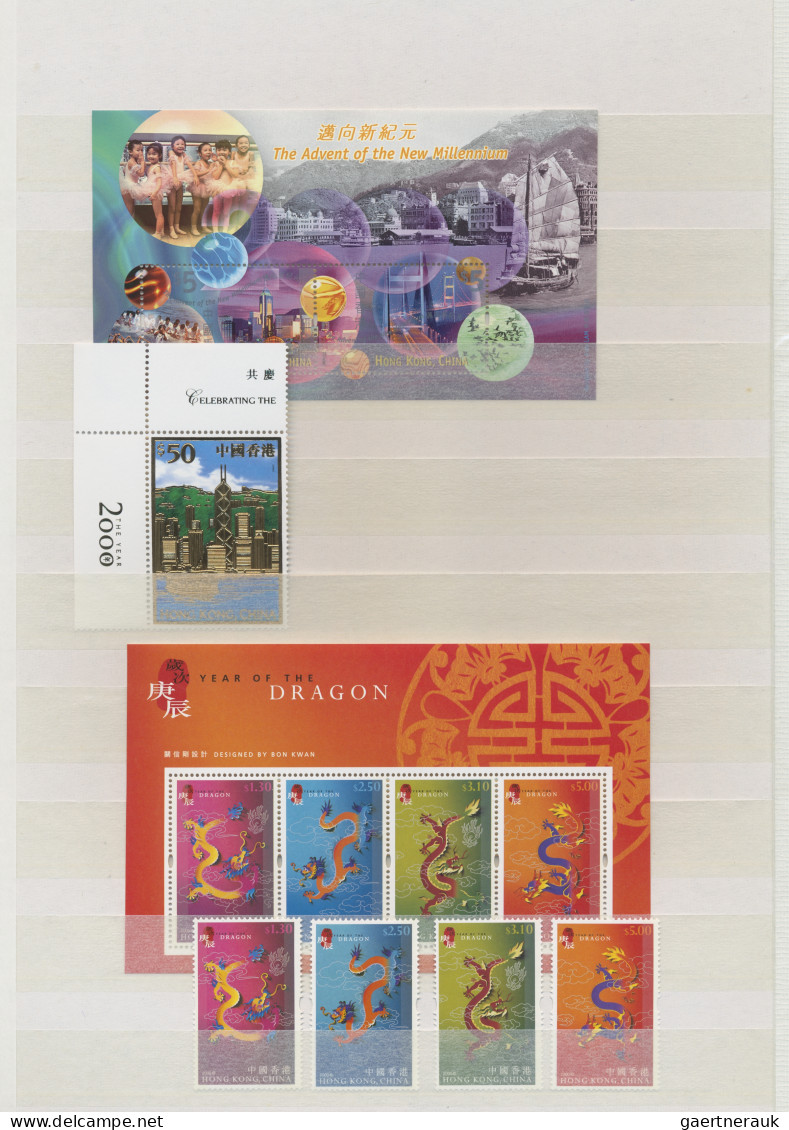 Hong Kong: 1946/2002, mint never hinged MNH collection with definitives from QEI