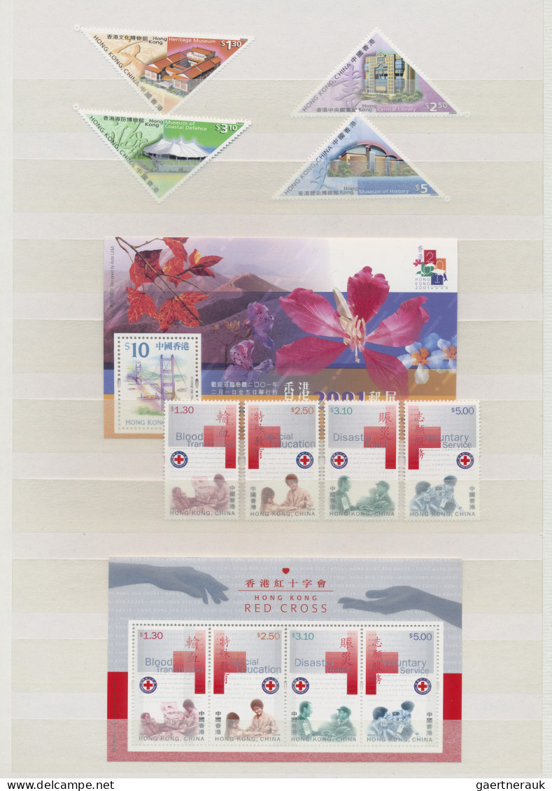 Hong Kong: 1946/2002, mint never hinged MNH collection with definitives from QEI