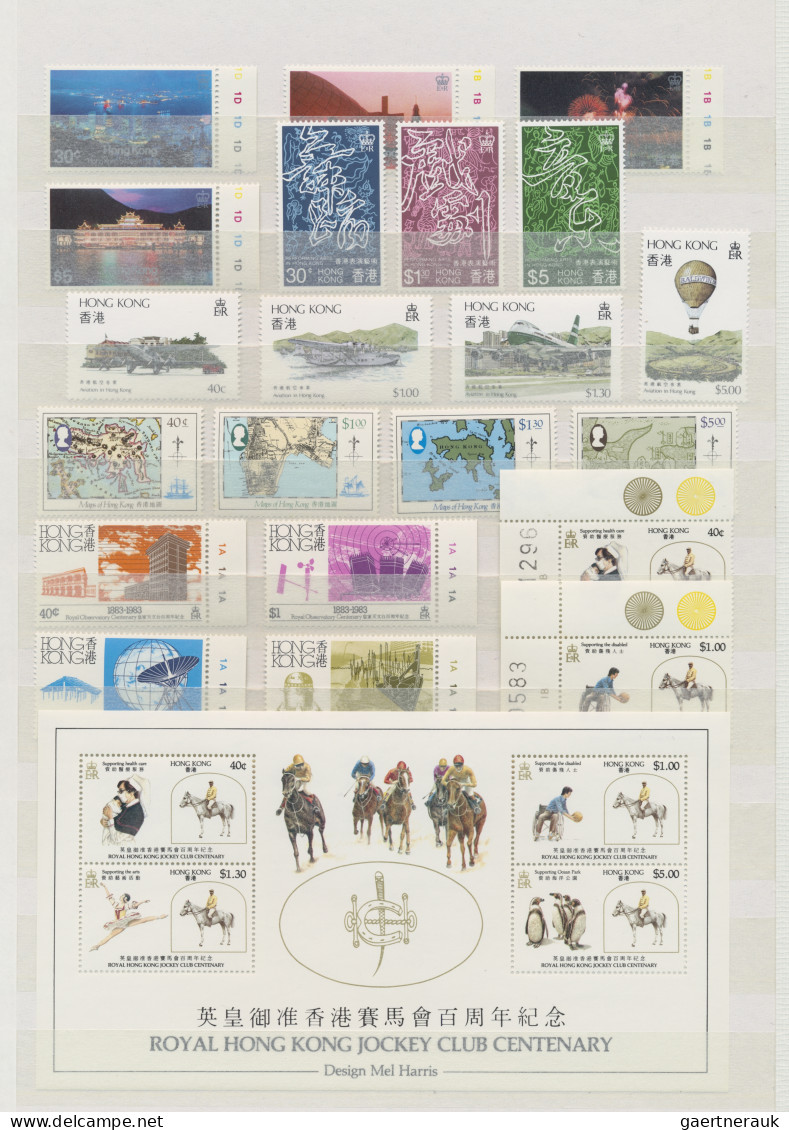 Hong Kong: 1946/2002, mint never hinged MNH collection with definitives from QEI