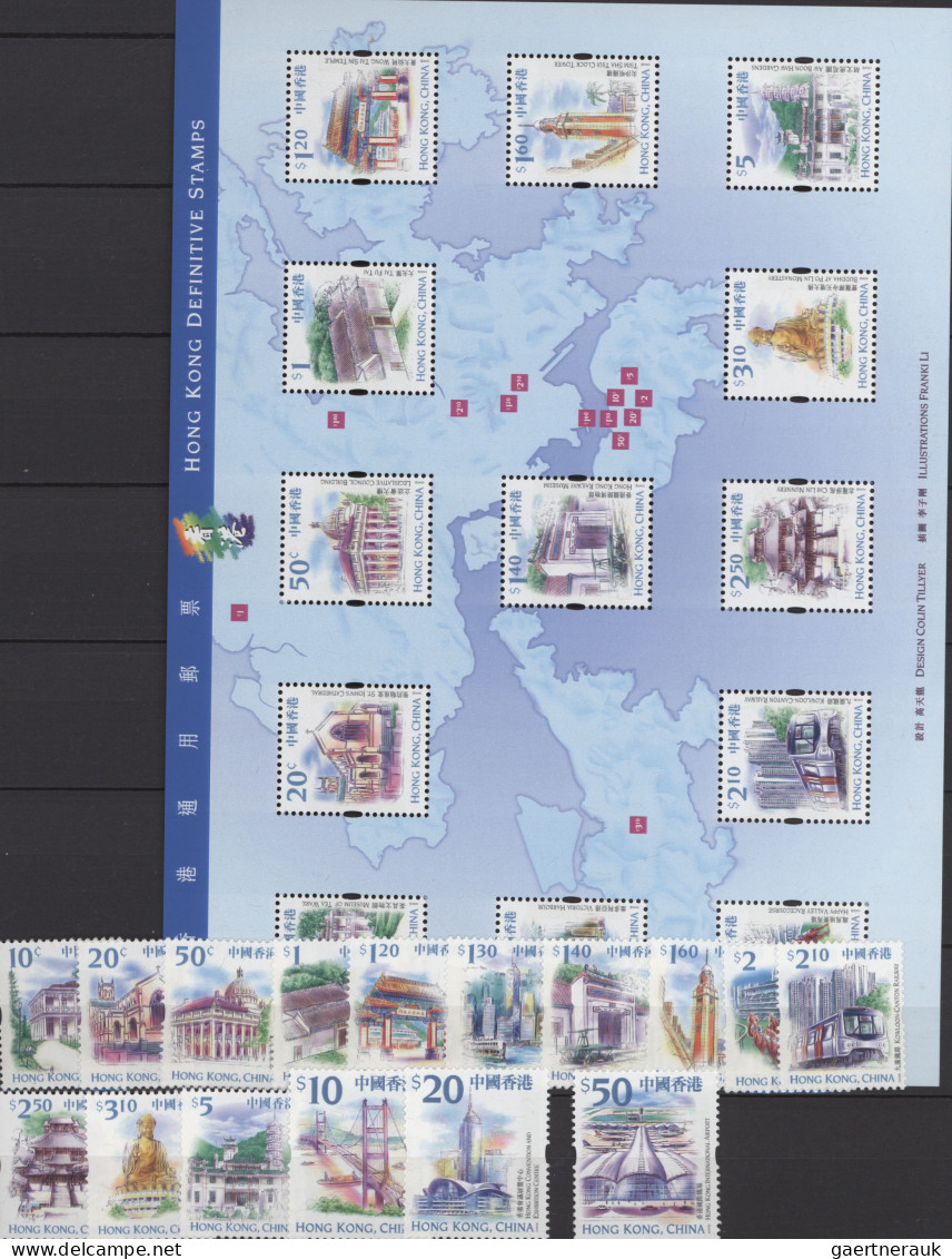 Hong Kong: 1997/2002, Collection In Stockbook, Mostly Commemorative Issues And W - Autres & Non Classés