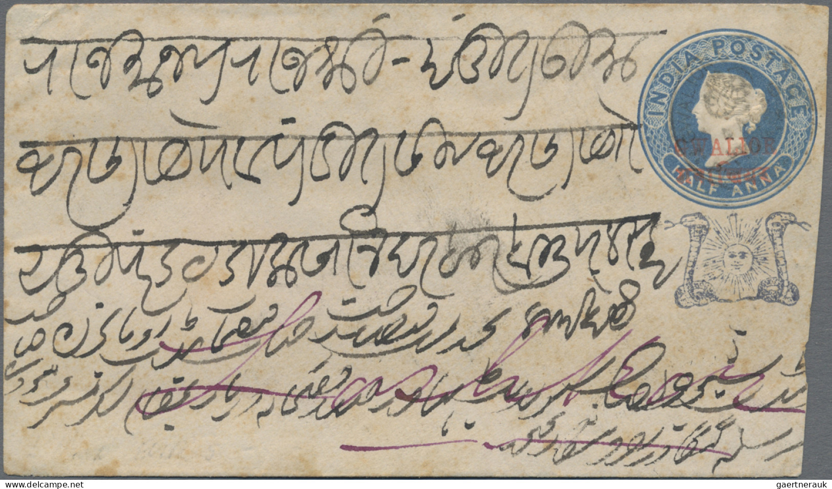 India - Postal Stationery: 1883/1940's "Postal Stationery Of The Convention Stat - Unclassified