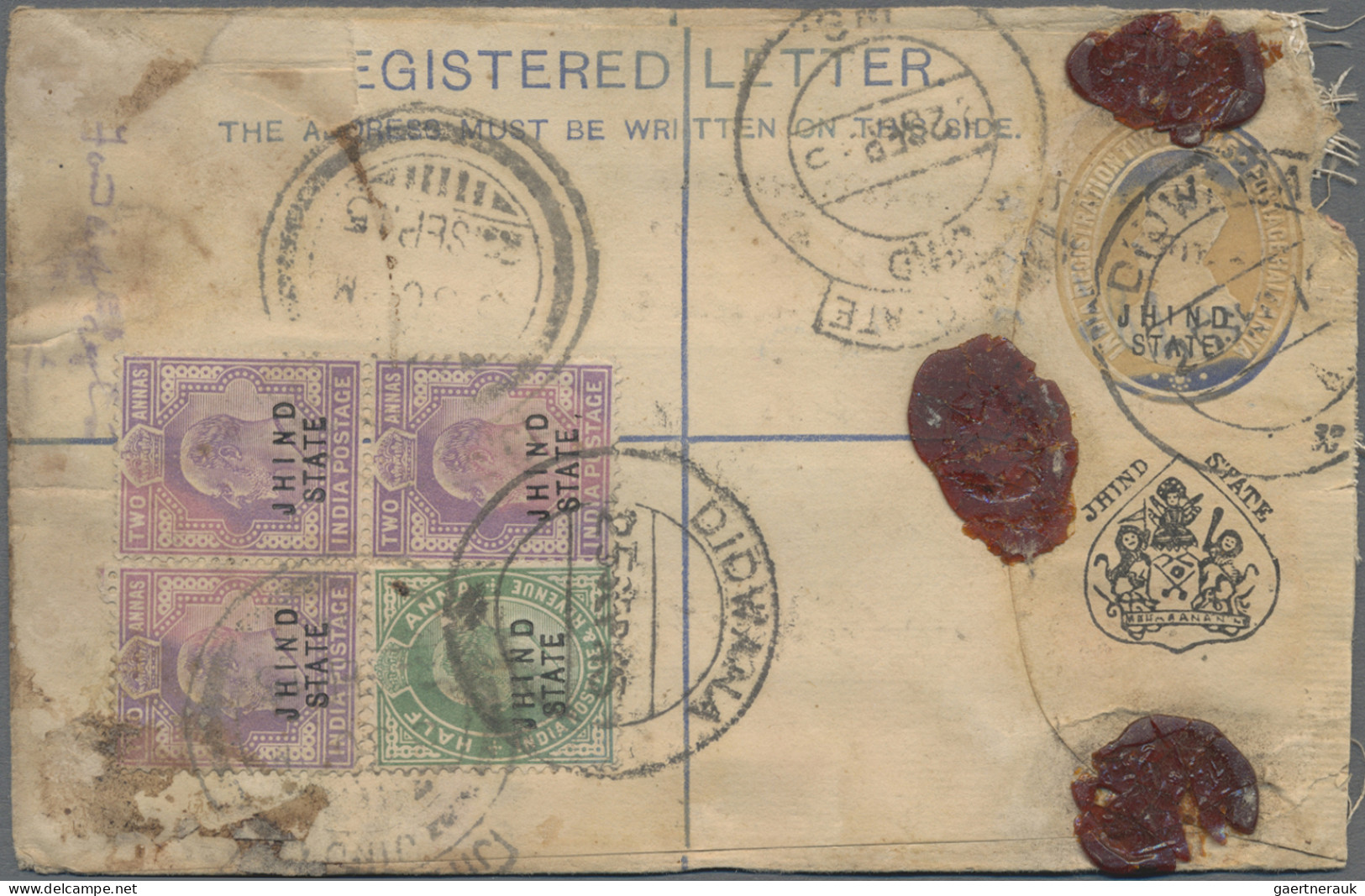 India - Postal Stationery: 1883/1940's "Postal Stationery Of The Convention Stat - Unclassified