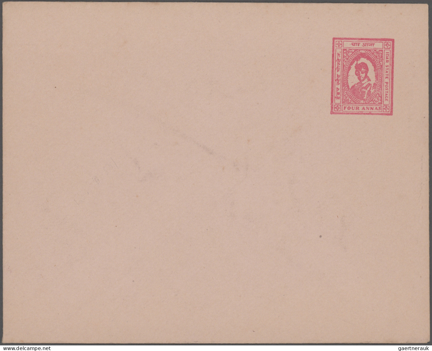 India - Feudal States: 1877/1950 "Postal Stationery Of The Feudatory States": Sp - Altri & Non Classificati