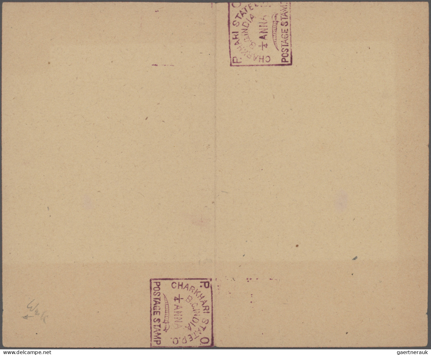 India - Feudal States: 1877/1950 "Postal Stationery of the Feudatory States": Sp