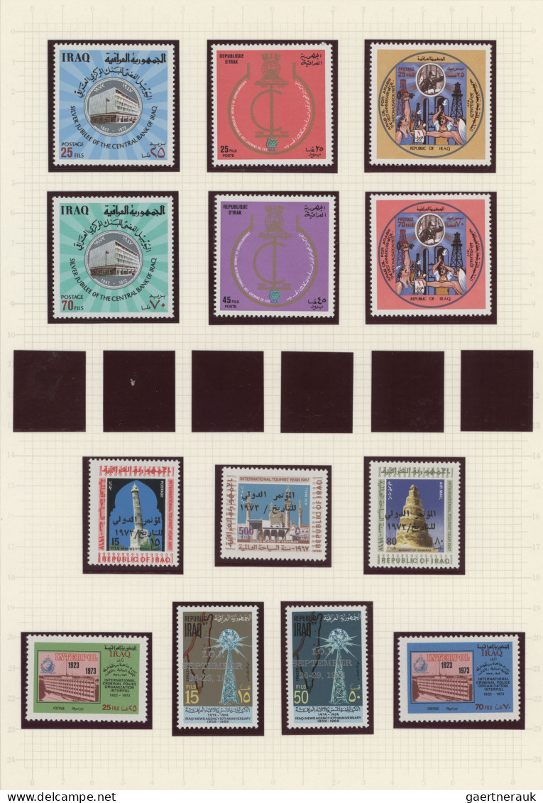 Iraq: 1919/1994: Mint collection on printed hingeless pages in a binder, near to