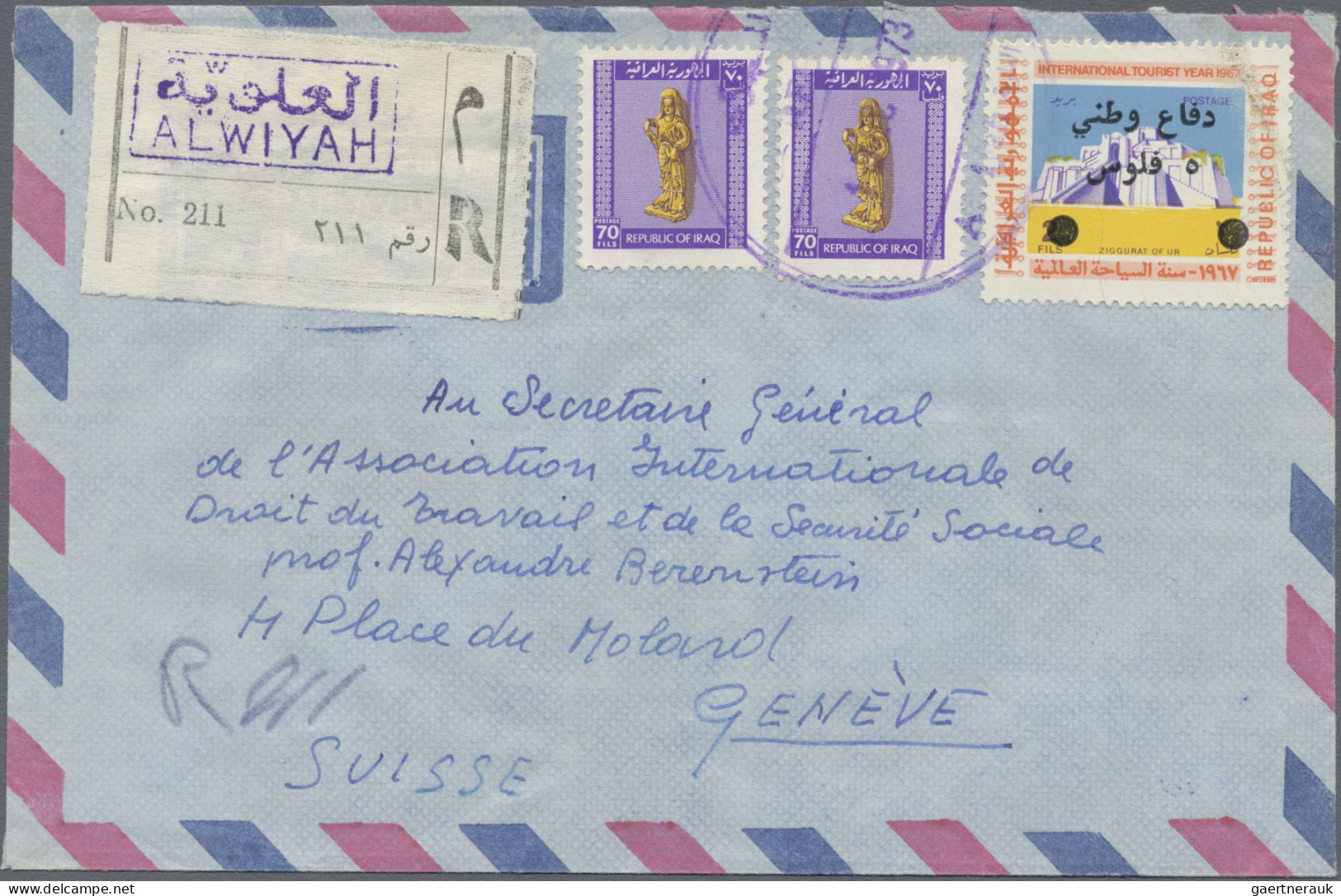 Iraq: 1960/1995, Assortment Of Eleven Covers To Destinations Abroad, Incl. Chari - Irak