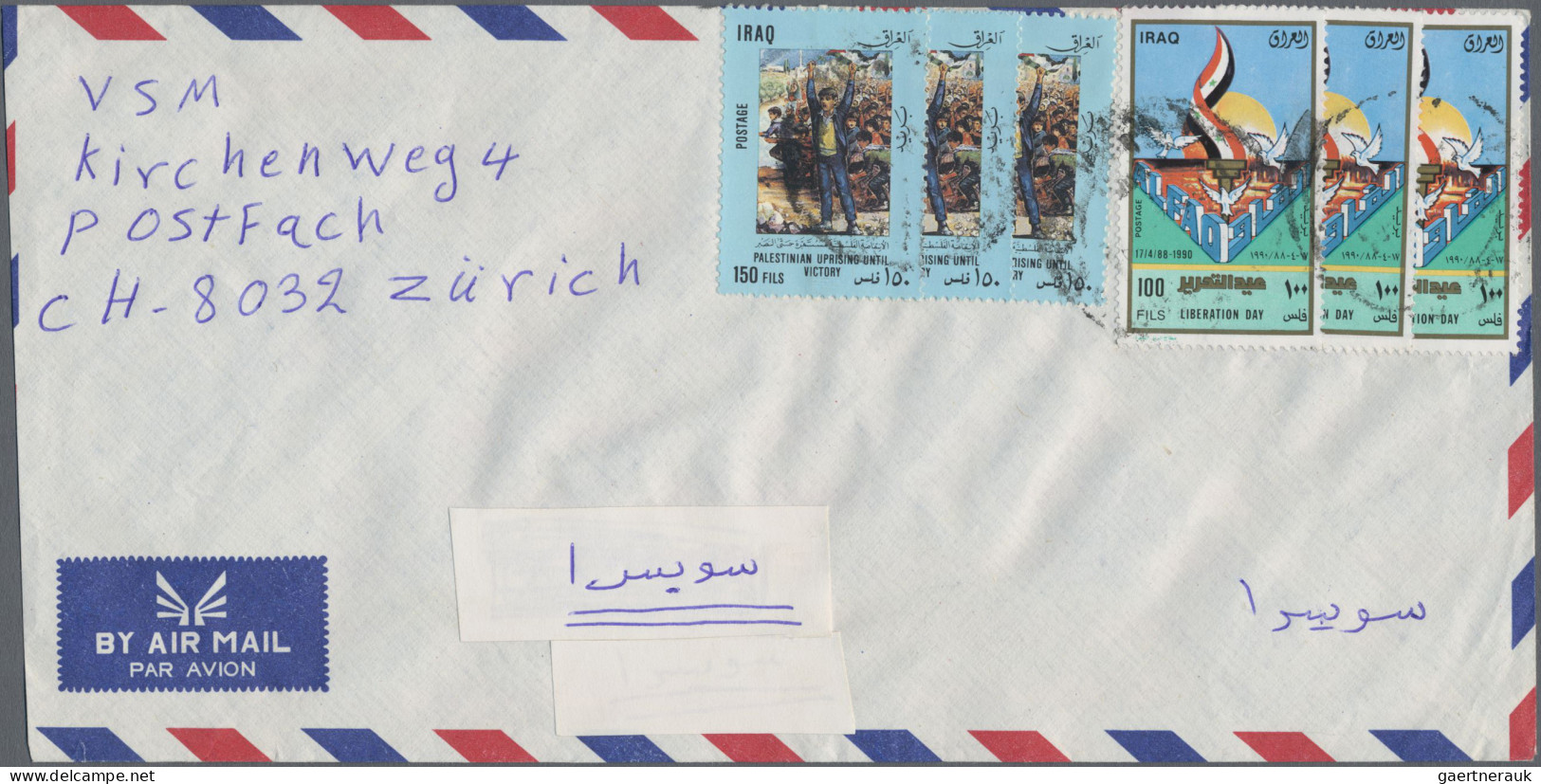 Iraq: 1960/1995, assortment of eleven covers to destinations abroad, incl. chari