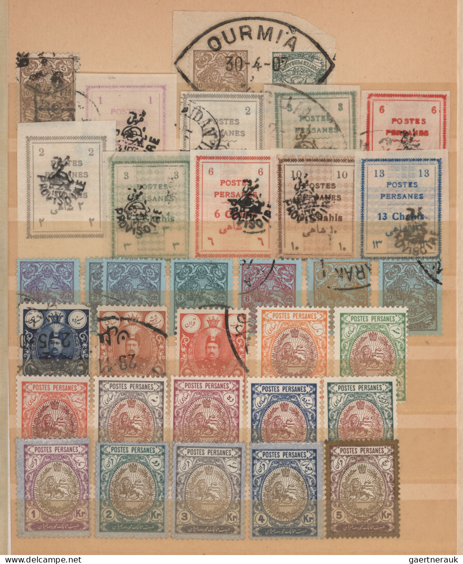 Iran: 1870/1962, used and mint collection in a Farabaksh album, well collected f