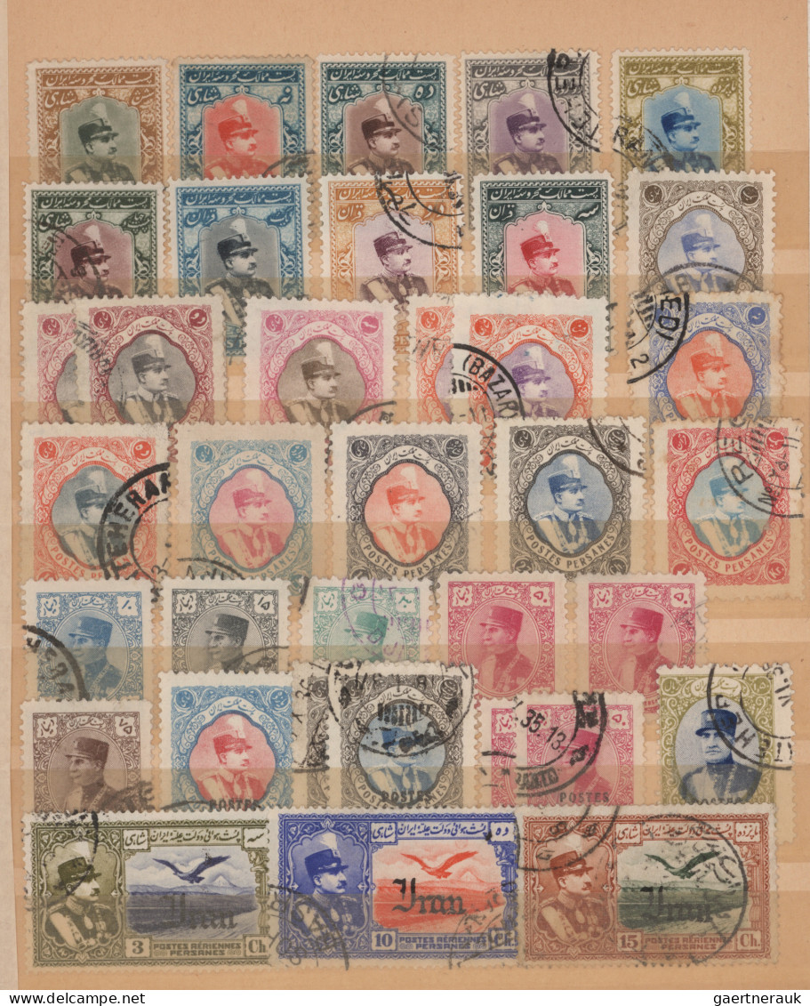 Iran: 1870/1962, used and mint collection in a Farabaksh album, well collected f