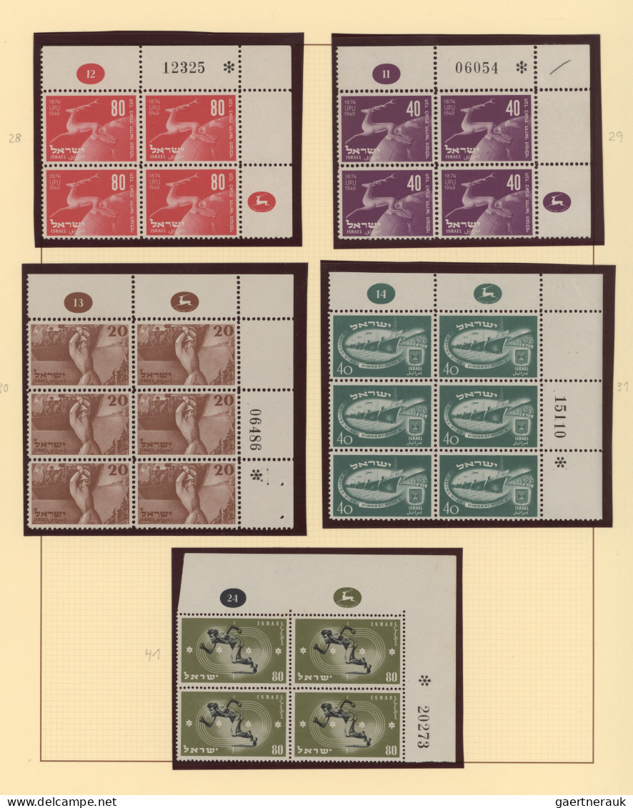 Israel: 1948/1980 (ca.), Comprehensive Used And Mint Balance In Several Albums ( - Cartas & Documentos