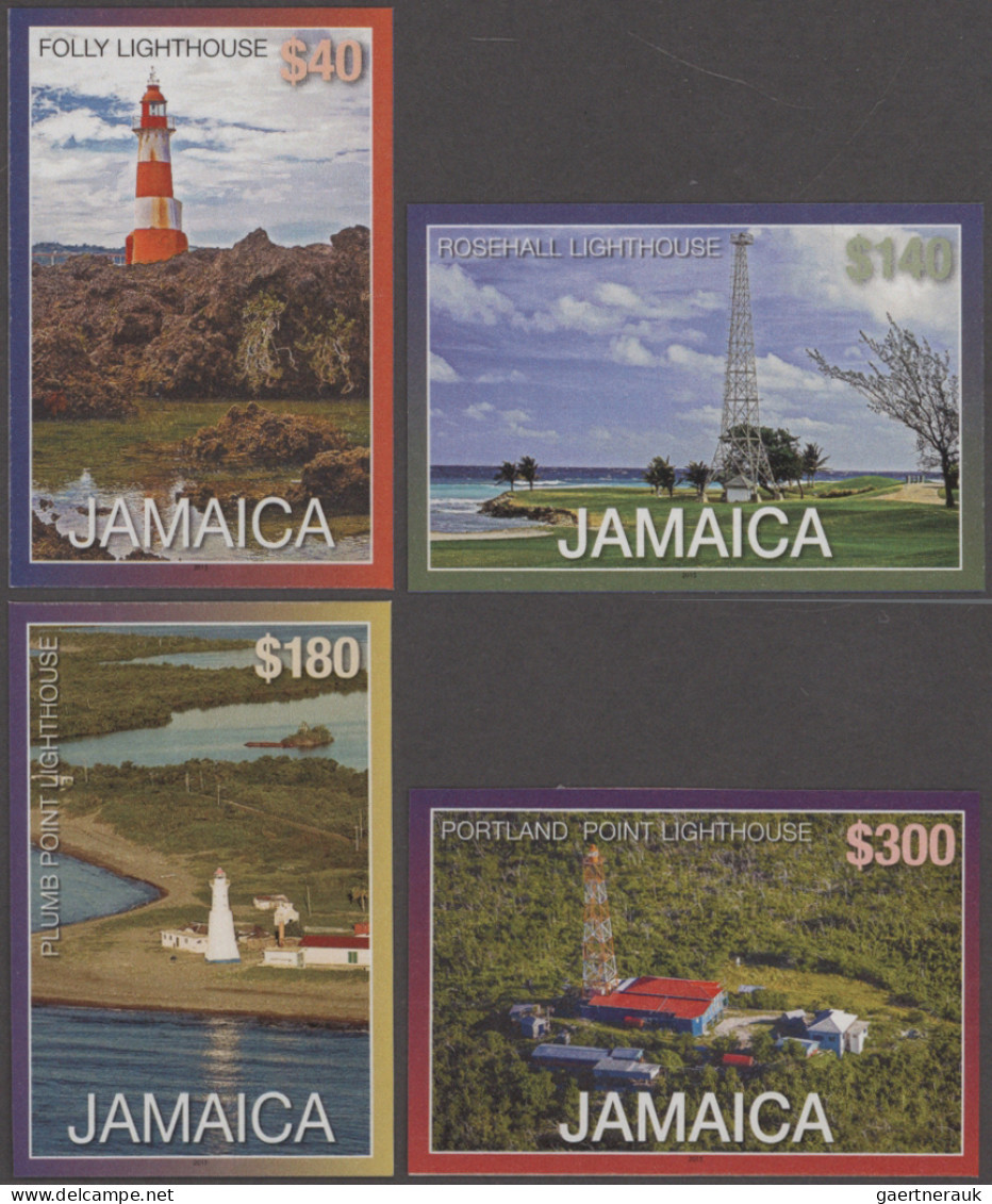 Jamaica: 1995/2016. Collection containing 10131 IMPERFORATE stamps and 109 IMPER