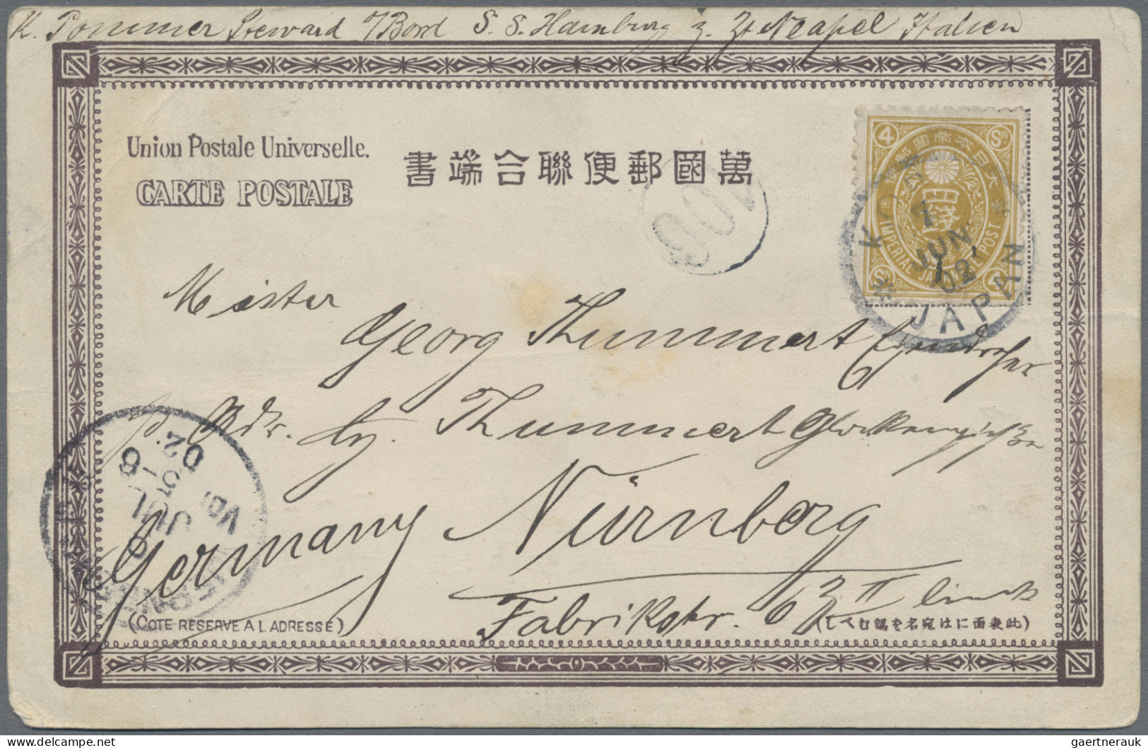 Japan: 1874/1953 (ca.), group of approx. 40 covers (inc. several FDC) plus some