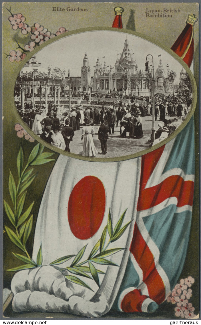 Japan: 1910, Japan-British Exhibition, Specialized Collection Of "Valentine's & - Other & Unclassified