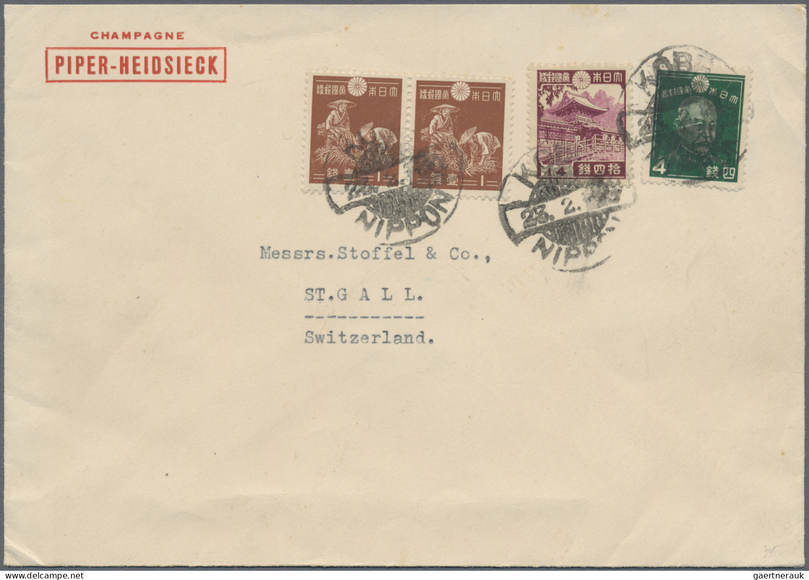 Japan: 1937/1940, 1st Showa Series Definitives 1/2 S.-30 S. On Cover/stationery - Other & Unclassified