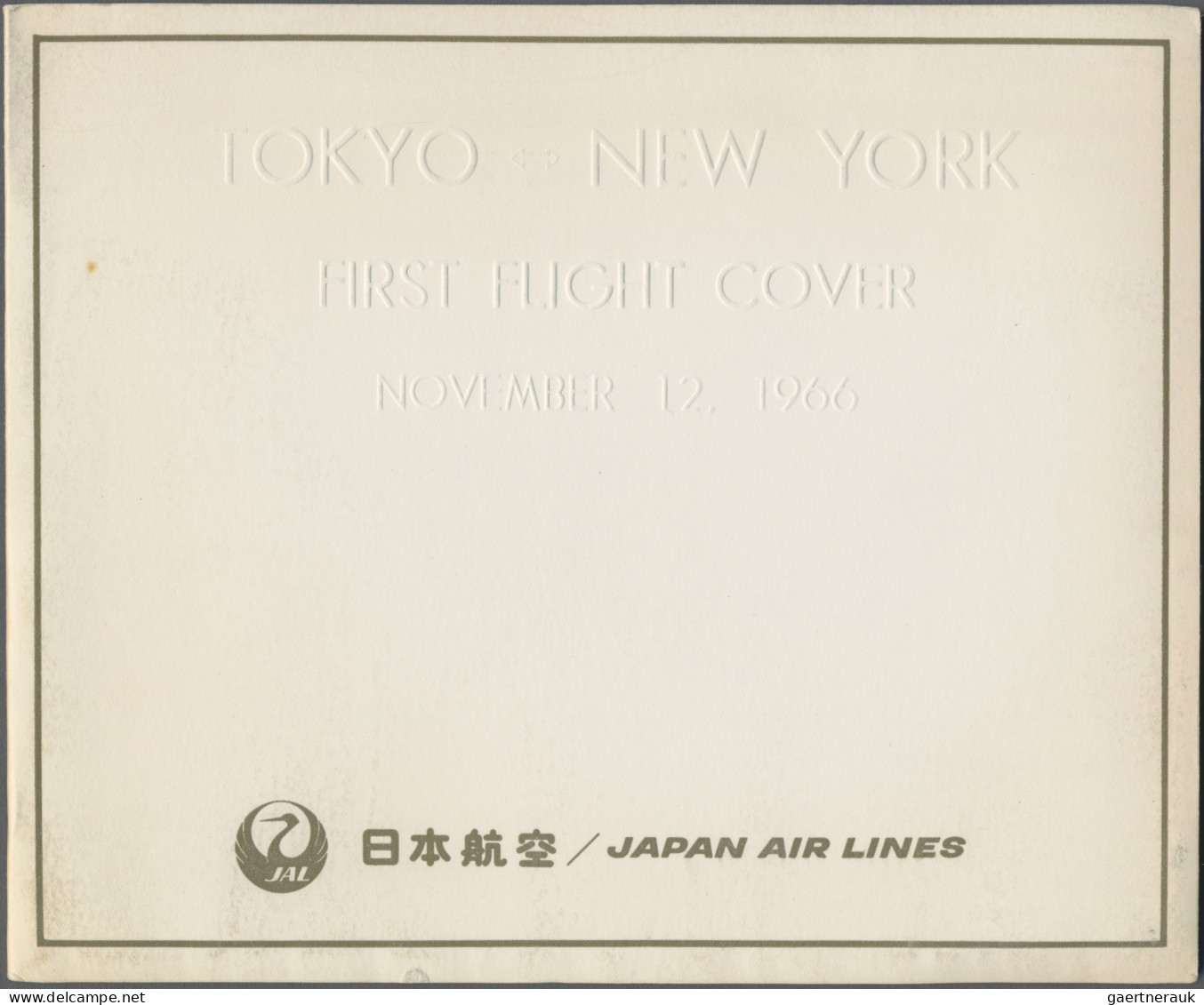 Japan: 1966/1972, JAL-FFC "VIP" Booklets With Embossed Lettering (11), Each Incl - Other & Unclassified