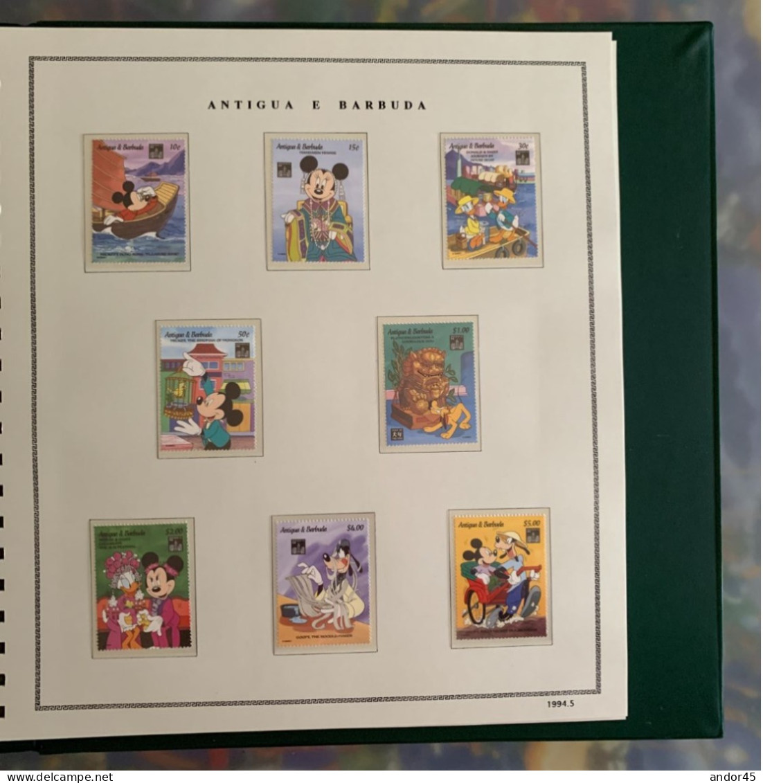 1994 ANNATA COMPLETA COLLEZIONE WALT DISNEY DA TUTTE LE PARTI DEL MONDO  MONTATA SU ALBUM CONTENENTE   FRANCOBOLLI SINGO - Collections (en Albums)