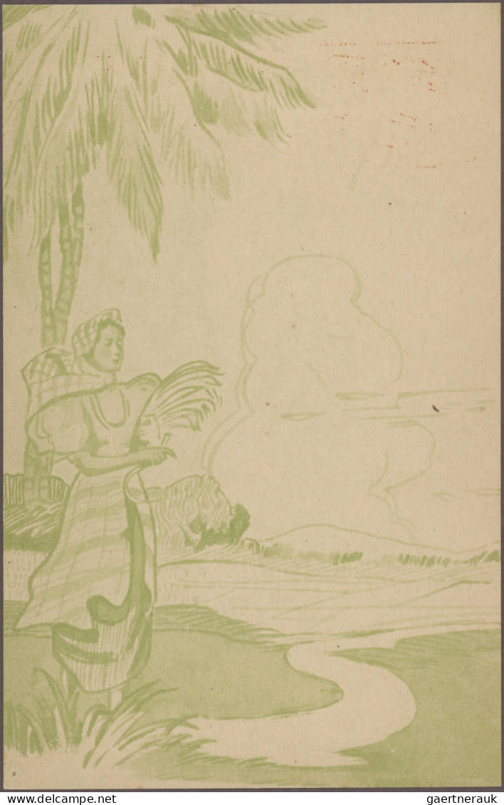 Japanese Occupation WWII - Philipines: 1942/1944, Stampless Military Mail Postca - Philippinen
