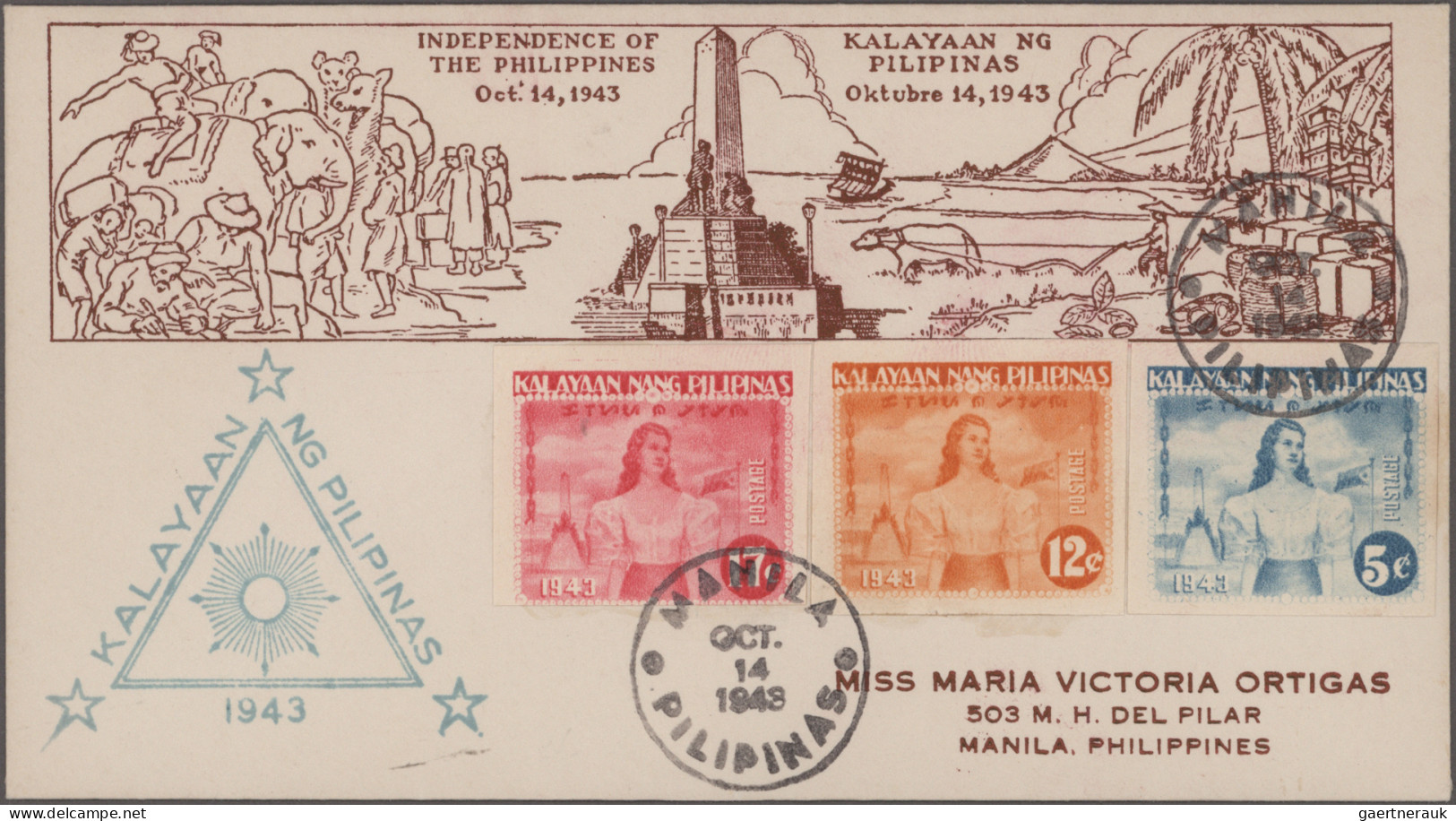 Japanese Occupation WWII - Philipines: 1943/1944, FDC And Commemorative Events ( - Philippines