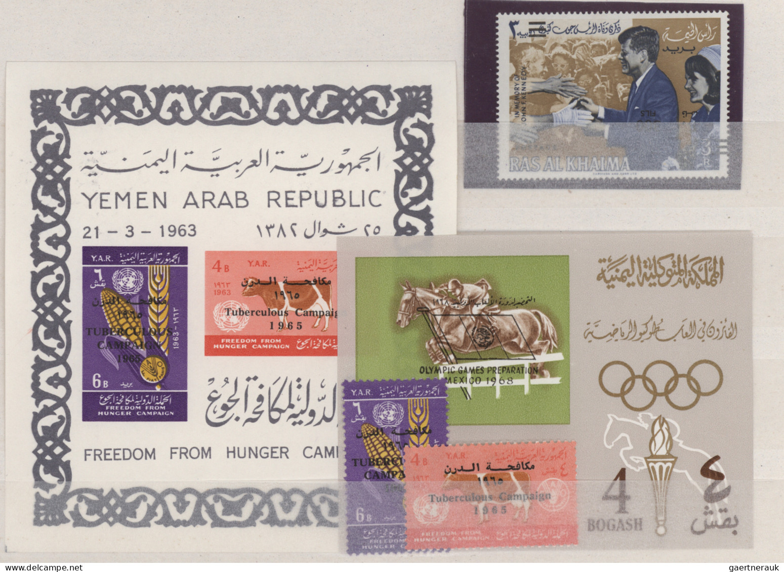 Yemen: 1950/1968, Mostly Never Hinged Accumulation Including 14 Stamps Of 1950 I - Jemen