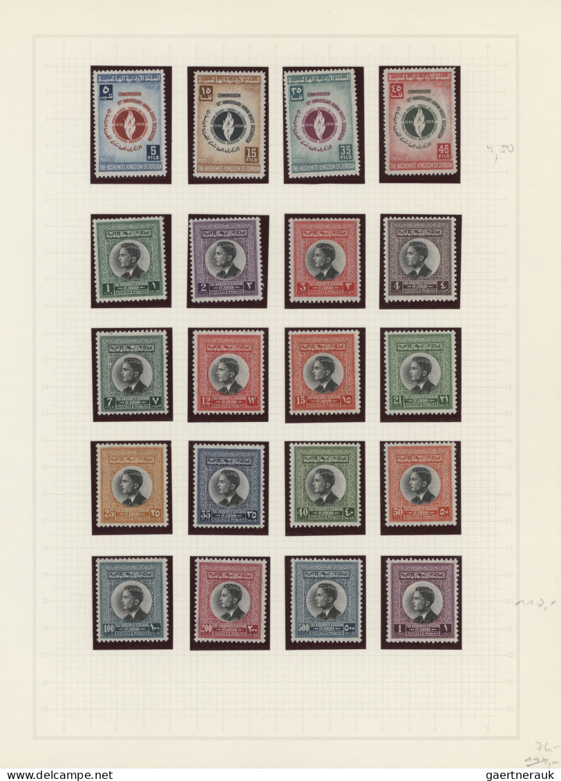 Jordan: 1930/1994: Mint Collection On Printed Hingeless Pages In A Binder, Near - Jordanien