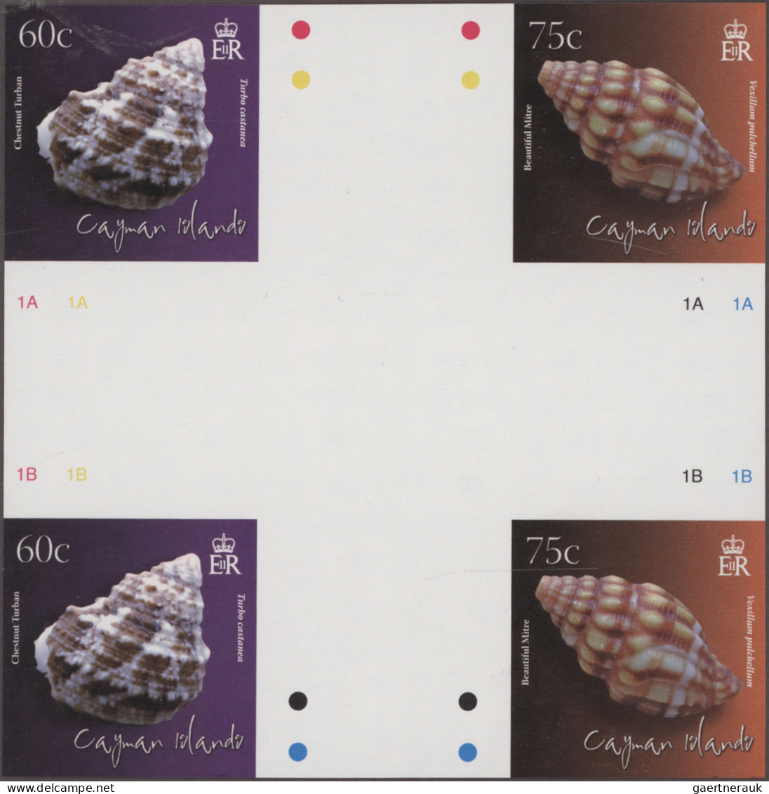 Cayman Islands: 2000/2013. Collection containing 1362 IMPERFORATE stamps (inclus