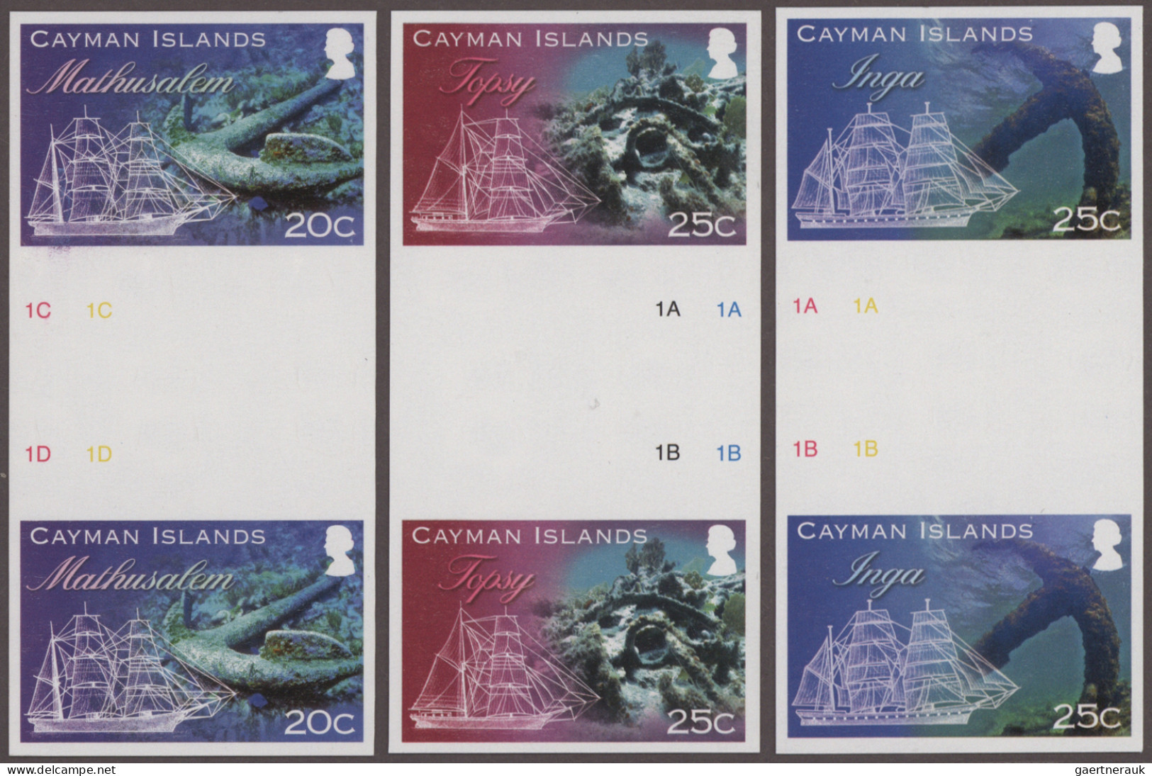 Cayman Islands: 2000/2015. Collection Containing 2416 IMPERFORATE Stamps And 19 - Iles Caïmans