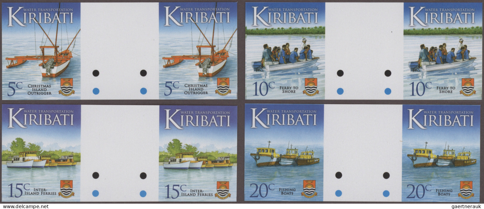 Kiribati: 2002/2013. Collection Containing 987 IMPERFORATE Stamps Concerning Var - Kiribati (1979-...)