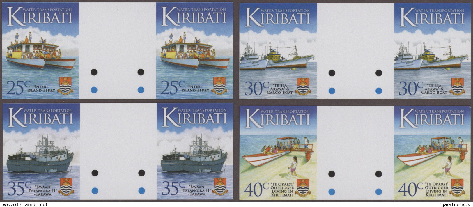 Kiribati: 2002/2013. Collection Containing 987 IMPERFORATE Stamps Concerning Var - Kiribati (1979-...)