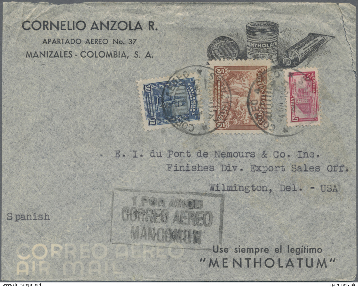 Columbia: 1889/1984, Lot Of 75 Items, Mostly Covers With Interesting Frankings, - Colombie