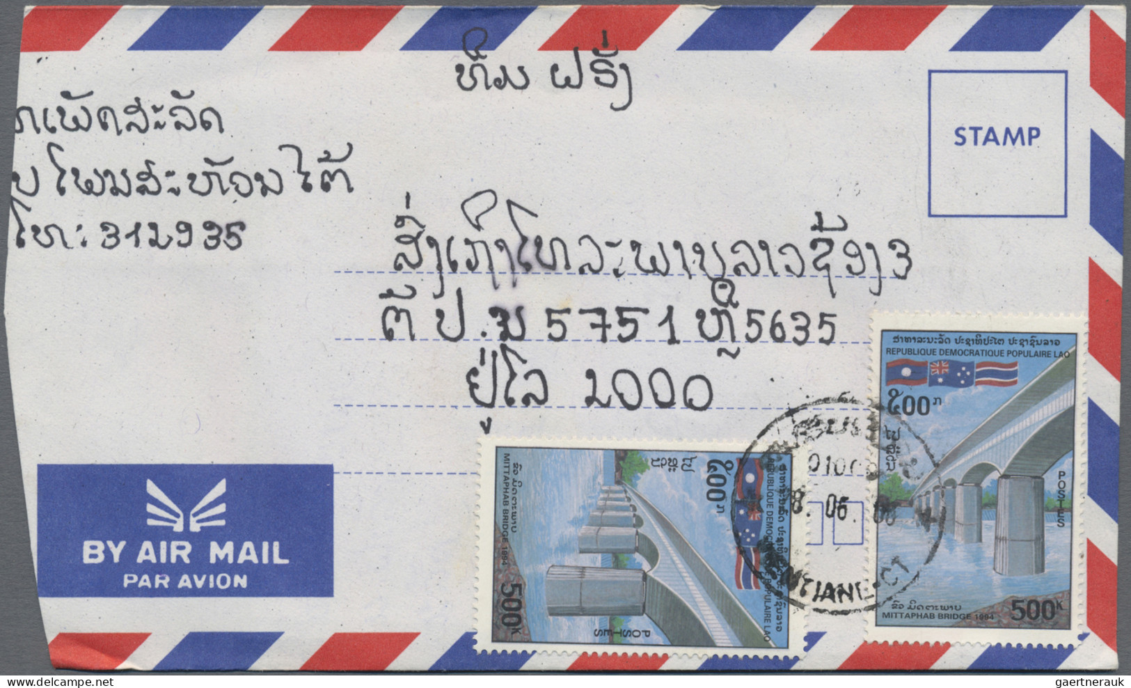 Laos: 1990/2000 (ca.), Holding Of Apprx. 1.200 Domestic Commercial Covers, Beari - Laos