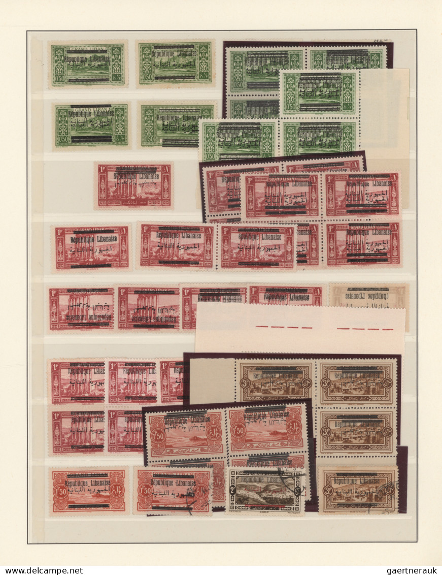 Lebanon: 1924/1930, OVERPRINTS, Almost Exclusively Mint Collection Of More Than - Lebanon
