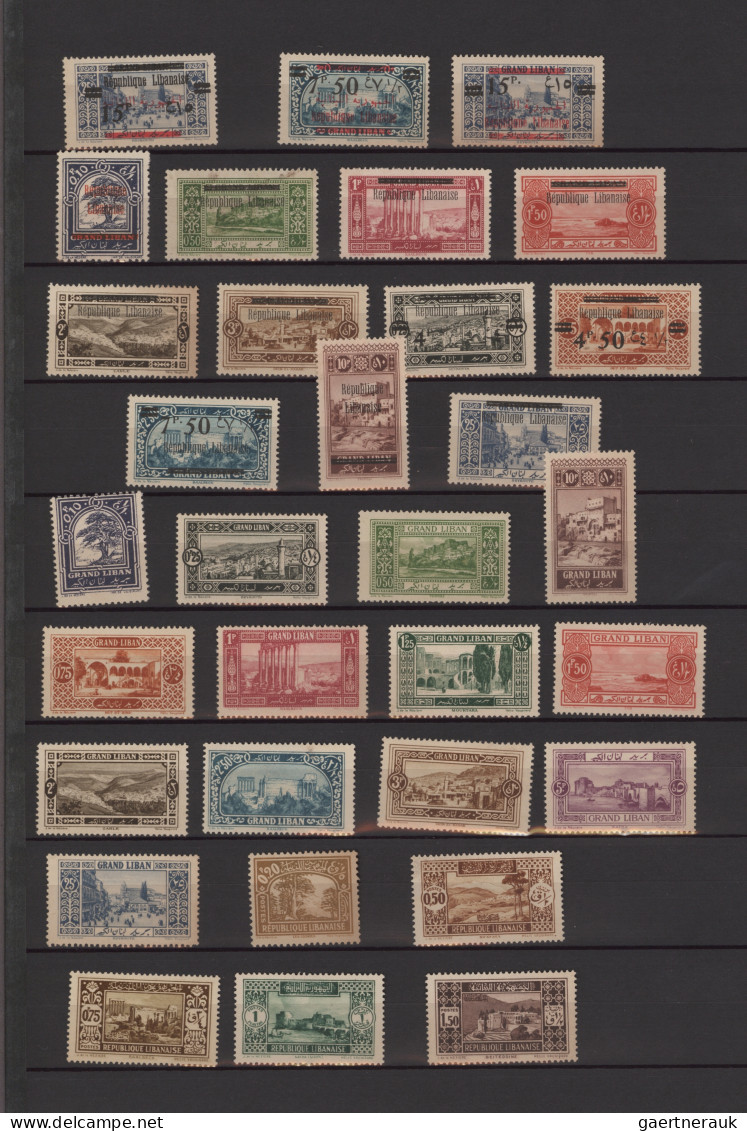 Lebanon: 1925/1931, French Levant, Unused Collection On Stockpages, Comprising G - Líbano