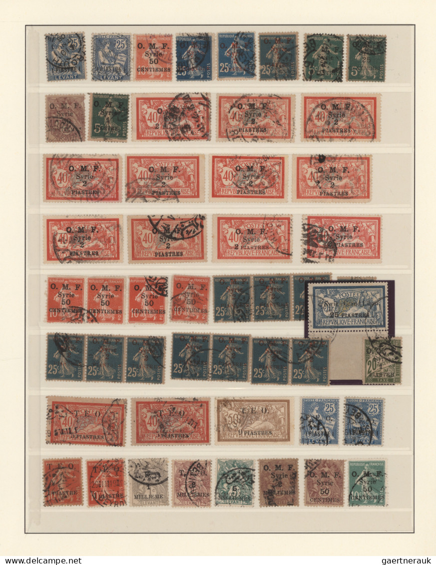 Lebanon - Post Marks: 1880/1924 (ca.), Assortment Of Apprx. 98 Stamps (Turkey An - Libano