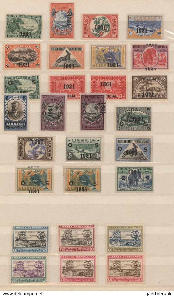 Liberia: 1920/1986 Mint Collection Of Perf And Imperf Stamps And Souvenir/miniat - Liberia