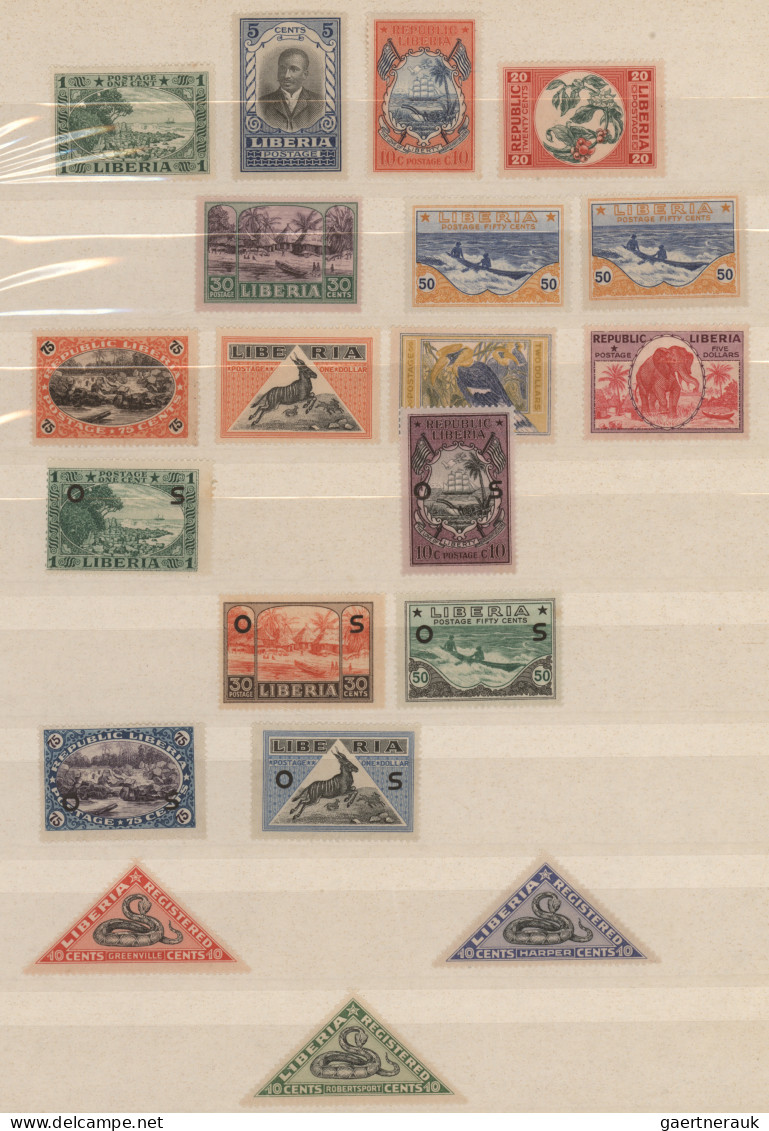 Liberia: 1920/1986 Mint Collection Of Perf And Imperf Stamps And Souvenir/miniat - Liberia