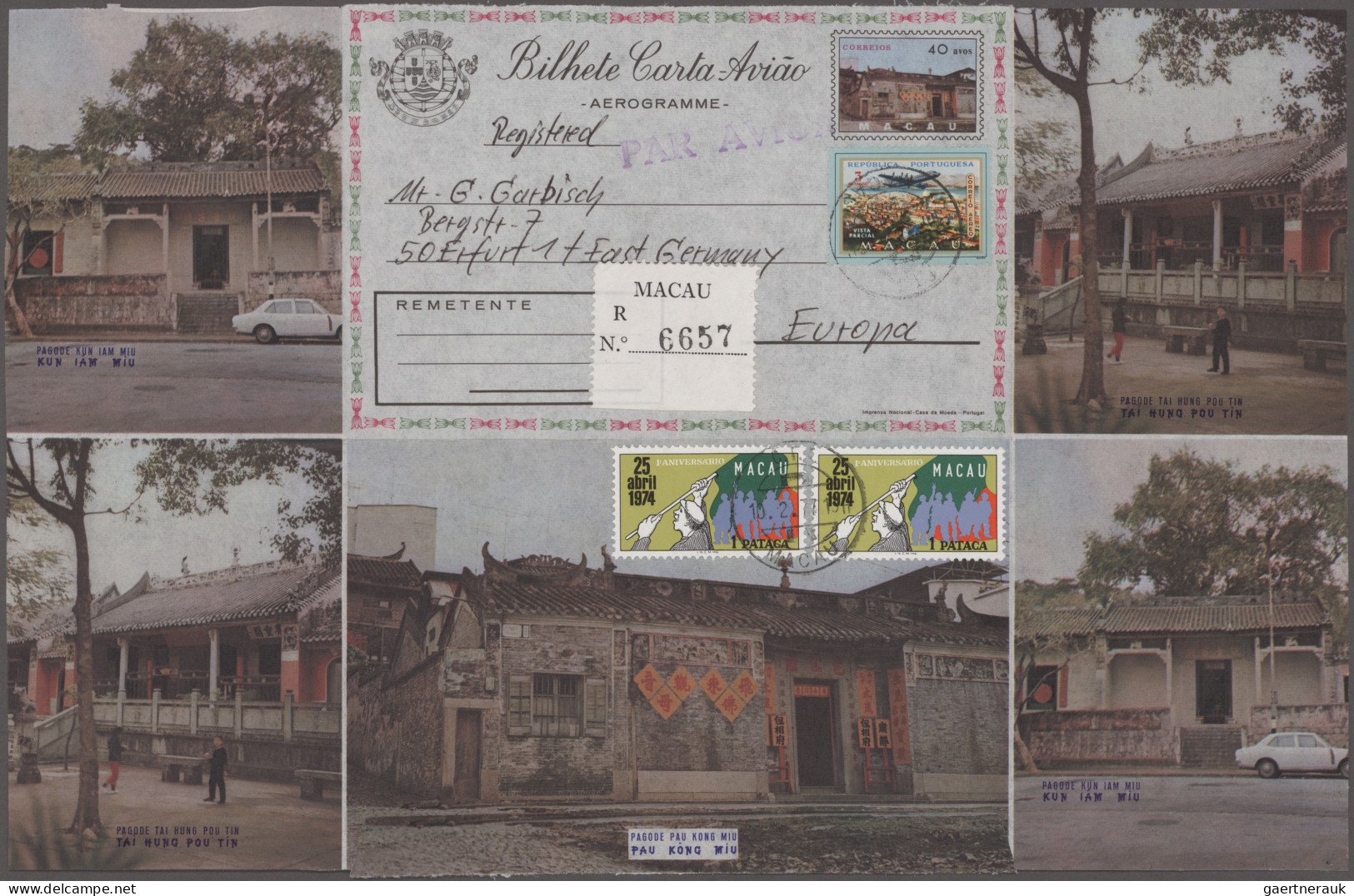 Macau - Postal Stationery: 1951/1999 (ca.), Collection Of 32 Air Letter Sheets, - Enteros Postales