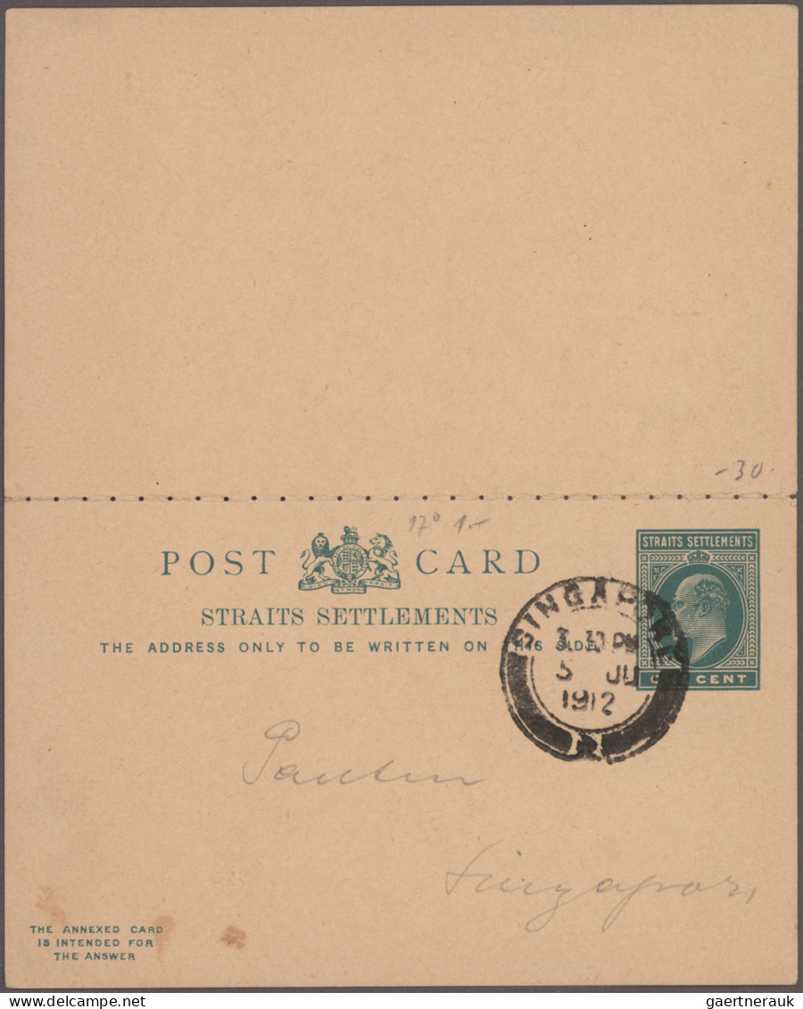 Malayan States - Straits Settlements - Postal Stationery: 1879/1930's: 26 Postal - Straits Settlements