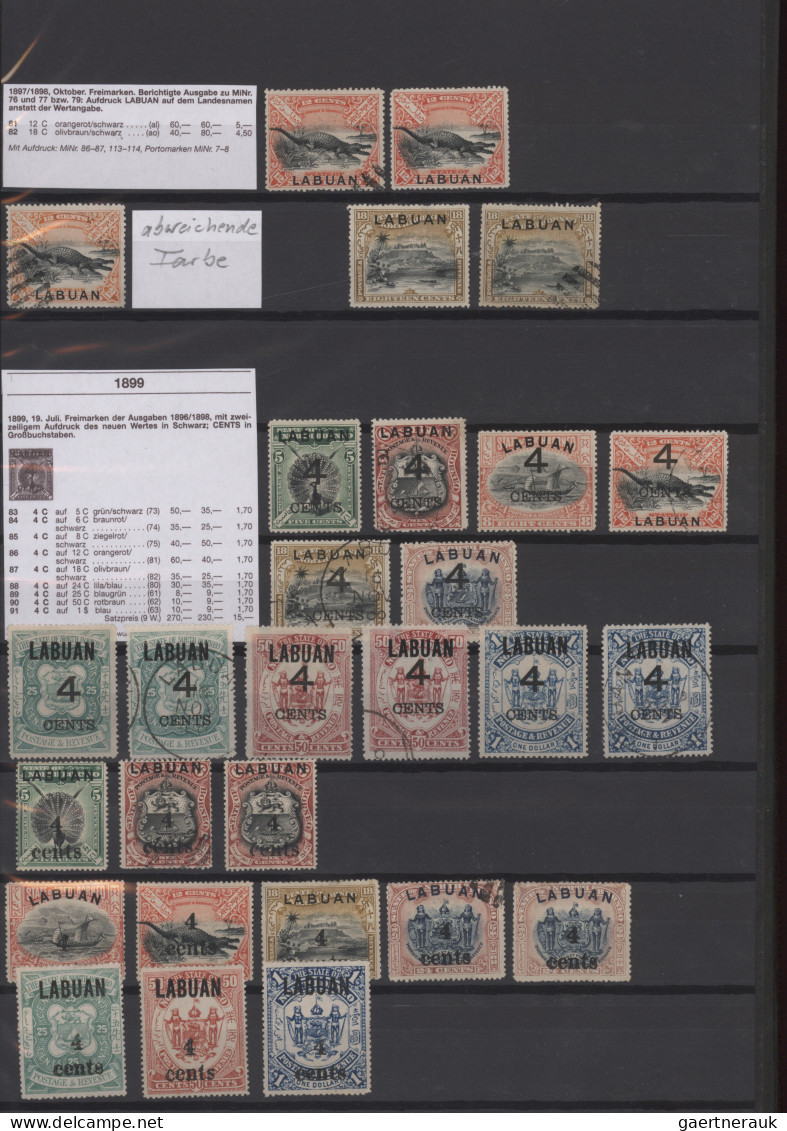 Malayan States: 1867/1900 ca.: Collection of about 600 mint and used stamps from